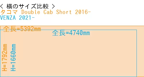 #タコマ Double Cab Short 2016- + VENZA 2021-